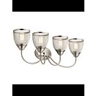 Kichler 55044NI 4-Lights Brushed Nickel 75W Vanity Light