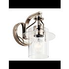 Kichler 55077PN 1-Light Polished Nickel 75W Vanity Light