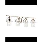 Kichler 55080PN 4-Lights Polished Nickel 75W Vanity Light