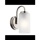 Kichler 55085NI 1-Light Brushed Nickel 75W Vanity Light