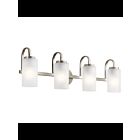 Kichler 55088NI 4-Lights Brushed Nickel 75W Vanity Light