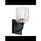 Kichler 55105BK 1-Light Black 75W Vanity Light