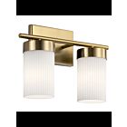 Kichler 55111BNB 2-Lights Brushed Natural Brass 100W Vanity Light