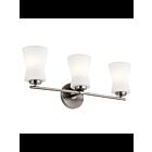 Kichler 55117CLP 3-Lights Classic Pewter 75W Vanity Light