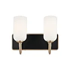 Kichler 55162CPZ 2-Lights Champagne Bronze 120W Vanity Light
