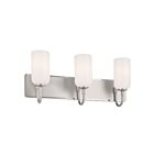 Kichler 55163PN 3-Lights Polished Nickel 180W Vanity Light