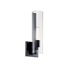 Kichler Jemsa 55165BK 1-Light Black 60W Wall Sconce