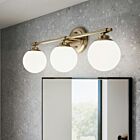 Kichler 55172CPZ Benno 3-Lights 15W Champagne Bronze Vanity Light
