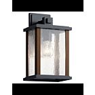 Kichler 59017BK 1-Light Black 100W Outdoor Wall Light