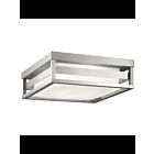 Kichler 59037BALED 1-Light Brushed Aluminum 23W LED Outdoor Ceiling Light