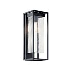 Kichler 59063BSL 1-Light Black with Silver Highlights 150W Wall Light
