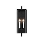 Kichler Kroft 59133BKT 2-Lights Textured Black 120W Outdoor Wall Light