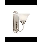 Kichler 5991NI 1-Light Brushed Nickel 100W Wall Sconce