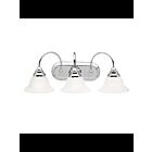 Kichler 5993CH 3-Lights Chrome 100W Vanity Light