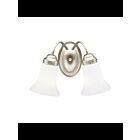 Kichler 6122NI 2-Lights Brushed Nickel 100W Vanity Light