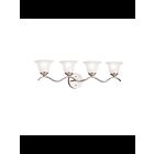 Kichler 6324NI 4-Lights Brushed Nickel 100W Vanity Light