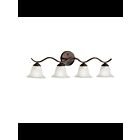 Kichler 6324TZ 4-Lights Tannery Bronze 100W Vanity Light