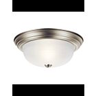 Kichler 8109NI 2-Lights Brushed Nickel 60W Flush Mount Ceiling Light