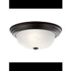 Kichler 8109TZ 2-Lights Tannery Bronze 60W Flush Mount Ceiling Light