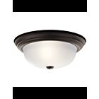 Kichler 8112OZ 2-Lights Olde Bronze 60W Flush Mount Ceiling Light