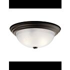 Kichler 8116OZ 3-Lights Olde Bronze 60W Flush Mount Ceiling Light