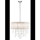 Kichler 83233 4-Lights Chrome 40W Drum Pendant