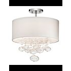 Kichler 83239 3-Lights Chrome 40W Semi-Flush Mount Ceiling Light