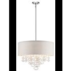 Kichler 83245 5-Lights Chrome 40W Drum Pendant