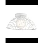 Kichler 84096WH 1-Light White 11W LED Semi-Flush Mount Ceiling Light