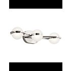 Kichler 85092PN 3-Lights Polished Nickel 40W LED Vanity Light