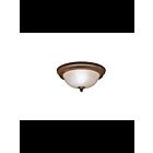 Kichler 8653TZ 2-Lights Tannery Bronze 60W Flush Mount Ceiling Light