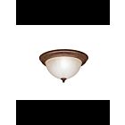 Kichler 8654TZ 2-Lights Tannery Bronze 60W Flush Mount Ceiling Light
