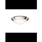Kichler 8882NI 2-Lights Brushed Nickel 75W Flush Mount Ceiling Light