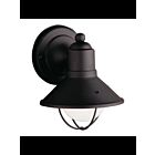 Kichler 9021BK 1-Light Black 60W Outdoor Wall Light