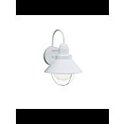 Kichler 9022WH 1-Light White 100W Outdoor Wall Light