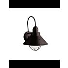 Kichler 9023BK 1-Light Black 150W Outdoor Wall Light
