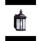 Kichler 9029BK 1-Light Black 150W Outdoor Wall Light