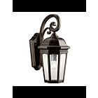 Kichler 9033RZ 1-Light Rubbed Bronze 150W Outdoor Wall Light