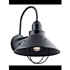 Kichler 9142BK 1-Light Black 150W Outdoor Wall Light