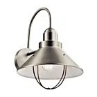 Kichler 9142NI 1-Light Brushed Nickel 150W Outdoor Wall Light