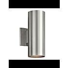 Kichler 9244BA 2-Lights Brushed Aluminum 65W Outdoor Wall Light