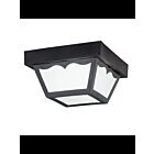 Kichler 9320BK 1-Light Black 60W Outdoor Flush Mount