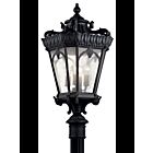 Kichler 9565BKT 4-Lights Textured Black 100W Outdoor Post Light