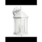 Kichler 9777WH 3-Lights White 60W Outdoor Wall Light