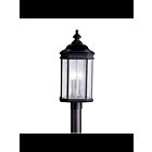 Kichler 9918BK 3-Lights Black 60W Outdoor Post Light