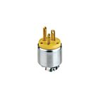 Leviton 520PA 2P3W 20A125V Grounding Plug Yellow