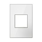 Legrand Adorne AWM1G2MW4 Mirror White One-Gang Screwless Wall Plate