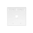 Leviton 42080-1WP White 1Pt Quickport Wallplate