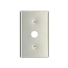 Leviton 84037-40 1 Gang Stainless Steel Telephone Plate-.625 Hole