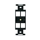 Leviton 41087-qep Black Insert Quad-106 4Port